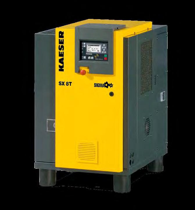 Serie SX T Con secador frigorífico de bajo consumo integrado Régimen de conmutación Secadores KAESER con regulación de ahorro energético