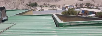 4. Lugares disponibles y seleccionados para instalar los módulos fotovoltaicos El techo más adecuado para la instalación fotovoltaica es el rallado de