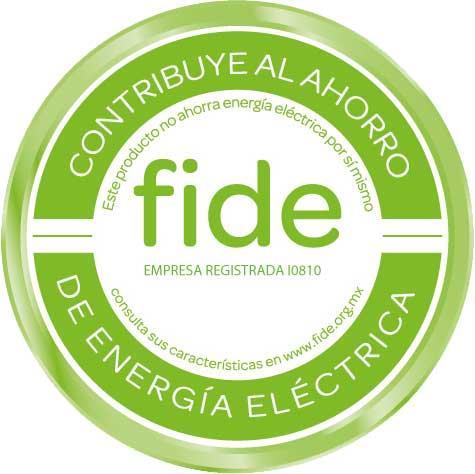 Sello Fide Avala que el producto contribuye al ahorro de la energía eléctrica.