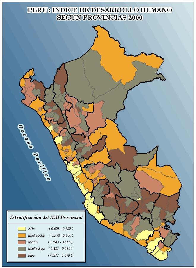 Concentración y desarrollo humano El DH está concentrado en Lima, la costa y las ciudades El