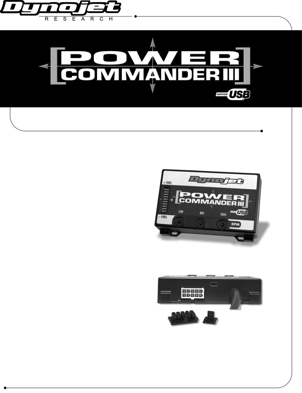 2002-2003 Kawasaki Mean Streak Instrucciones de montaje Lista de Componentes 1 Power Commander 1 Cable USB 1 CD-ROM 1 Manual de instrucciones 1 Adaptador de corriente 2 Adhesivos Power Commander 2