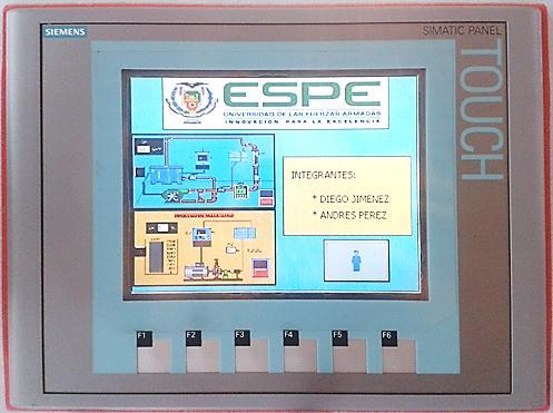 Touch Panel KTP600 Basic Color PN: instrumento que permite realizar una interfaz humano máquina a través del cual el usuario podrá visualizar y