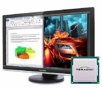 de alto rendimiento El SD-Z246 de ViewSonic está equipado con el procesador Teradici Tera2321 más avanzado para la virtualización basada en VMware.