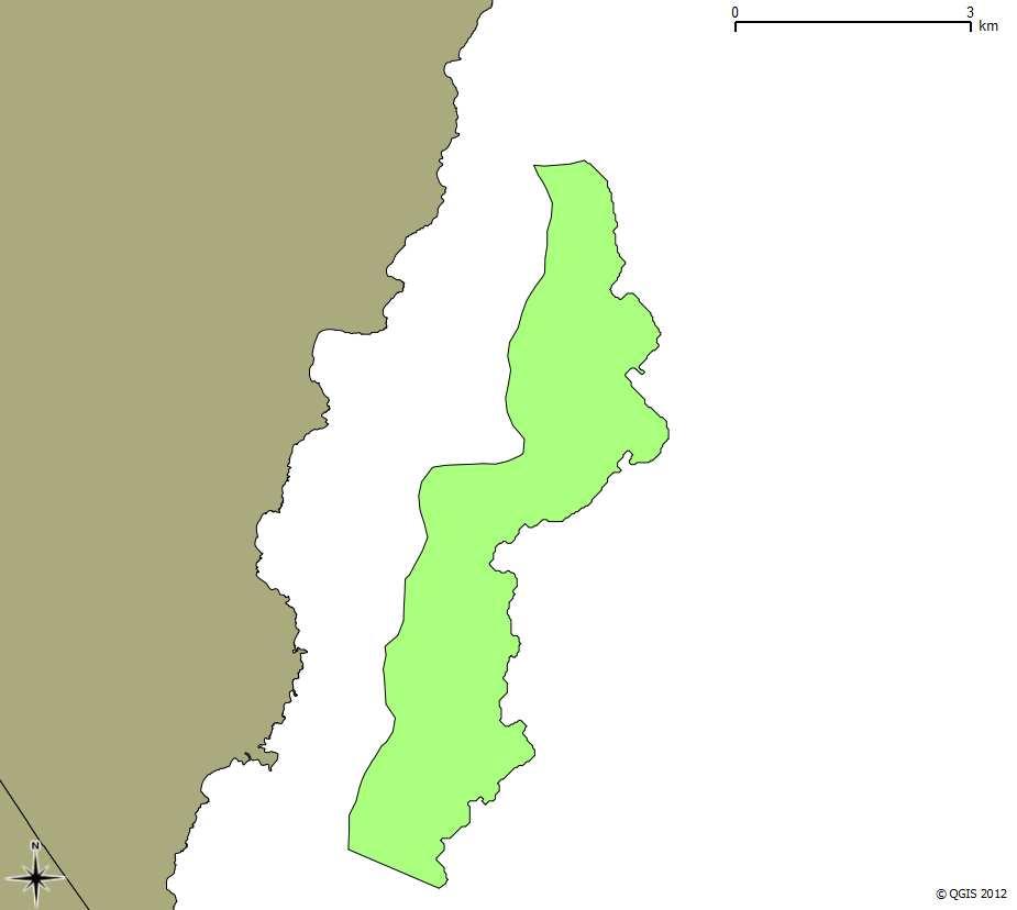La zona de estudio se recoge en el siguiente gráfico: Fuente: Estudio denominado Análisis de los Tramos de Costa comprendidos entre Las Salinas del Carmen a Punta de Las Borriquillas (Fuerteventura)