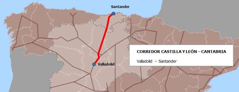 2.2.1.4 CORREDOR CASTILLA Y LEÓN - CANTABRIA Figura 4. Servicios ferroviarios interregionales Castilla y León - Cantabria Tabla 7.