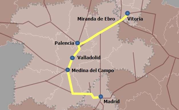 b) Relaciones interregionales en el Corredor Madrid - Castilla y León - País Vasco Figura 56.