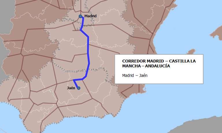 2.2.1.13 CORREDOR MADRID - CASTILLA-LA MANCHA - ANDALUCIA Figura 13. Servicios ferroviarios interregionales Madrid - Castilla-La Mancha - Andalucía Tabla 31.