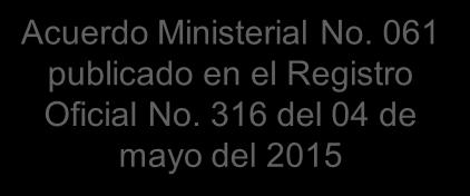 Ministerial No.