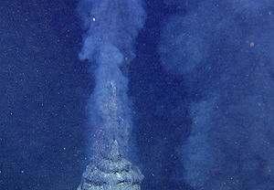 El escenario hidrotermal Los sulfuros metálicos pueden