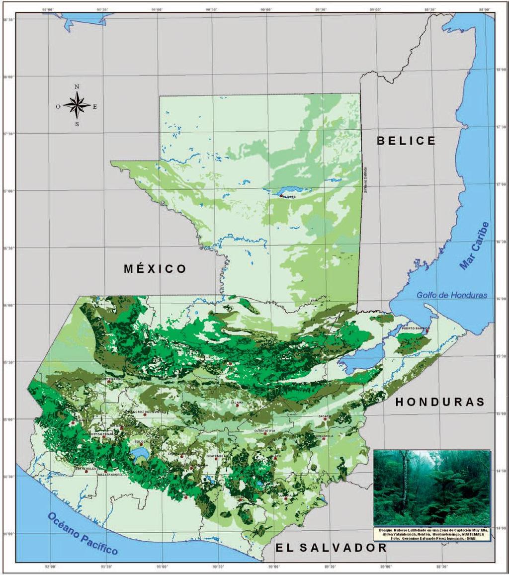 Recarga hídrológica MAPA DE TIERRAS FORESTALES