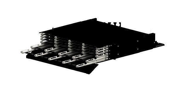 LANmark-OF ENSPACE Patch Panels Optical patch panel with Ultra High Density: up to 144 LCs or 72 MTP in a rack height unit Up to 12 ENSPACE modules in 1U 3 individually sliding trays per 1U for