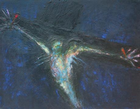 Crucifixión, 1988-89 Óleo