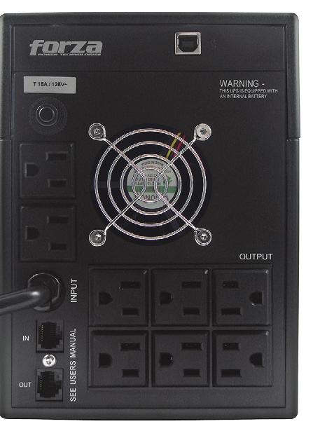 La aplicación Winpower incluida, le ofrece al usuario la habilidad de administrar y monitorear el UPS desde su computadora a través de una conexión USB (cable incluido).