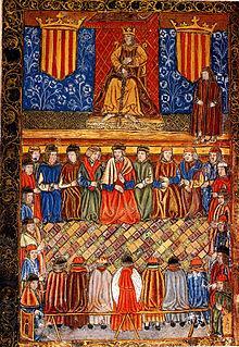Límites al poder monárquico 1283: las Cortes Catalanas comparten con el rey