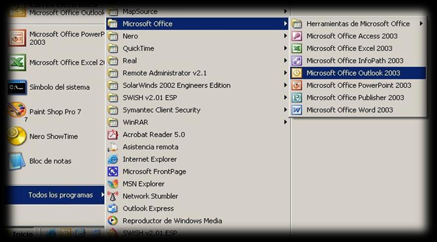 1: Abra Microsoft Outlook desde su acceso directo en el escritorio o desde la barra de inicio rápido.