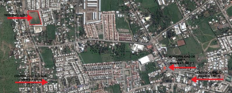 Descripción del proyecto El Conjunto Habitacional se ubica en la zona urbana de la comuna de Lampa, delimitado por las calles Isabel Riquelme y Ritoque.