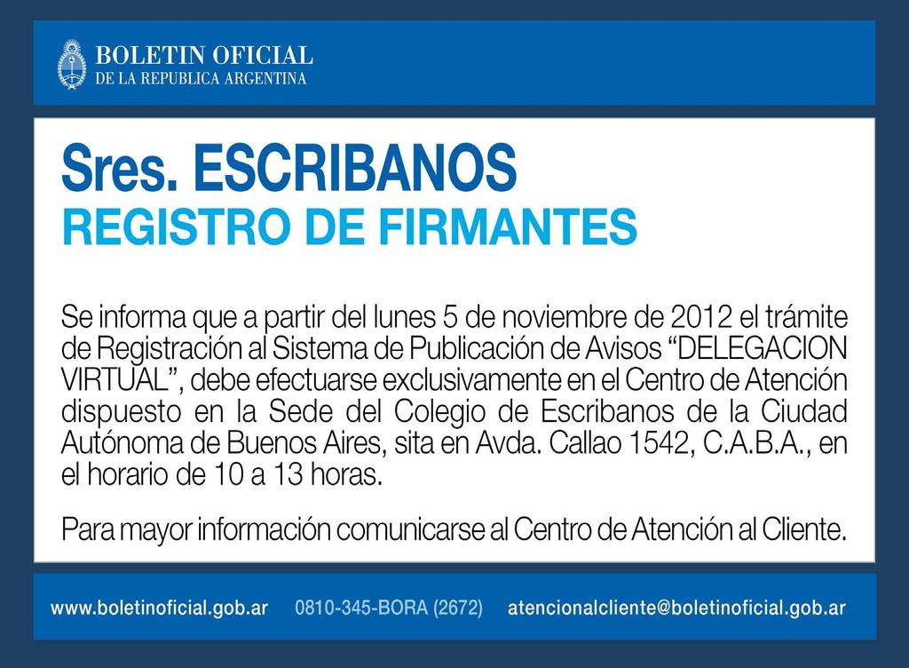 Viernes 9 de noviembre de 2012 Primera Sección BOLETIN OFICIAL Nº 32.