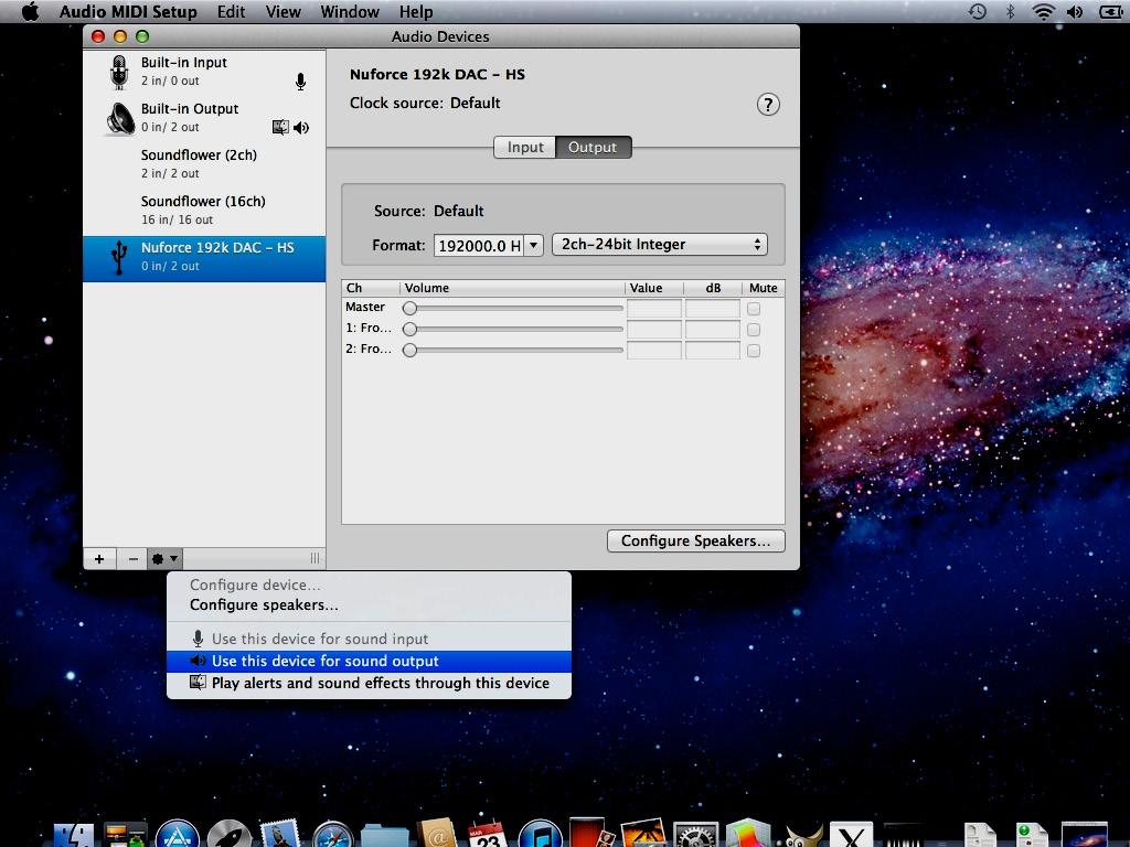 Ajustar el software USB-192 La instalación del software USB-192 en sistemas Apple Mac no puede ser más sencilla: 1. En el Escritorio, seleccione Launchpad. 2. En Launchpad, seleccione Utilidades. 3.