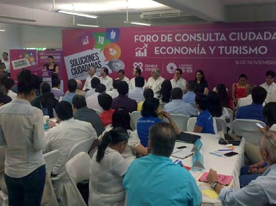 Actividad de Vinculación 28 de octubre de 2016 El Instituto Politécnico Nacional a través del Centro de Educación Continua Unidad Cancún, estuvo presente en el Foro de Consulta Ciudadana en el marco