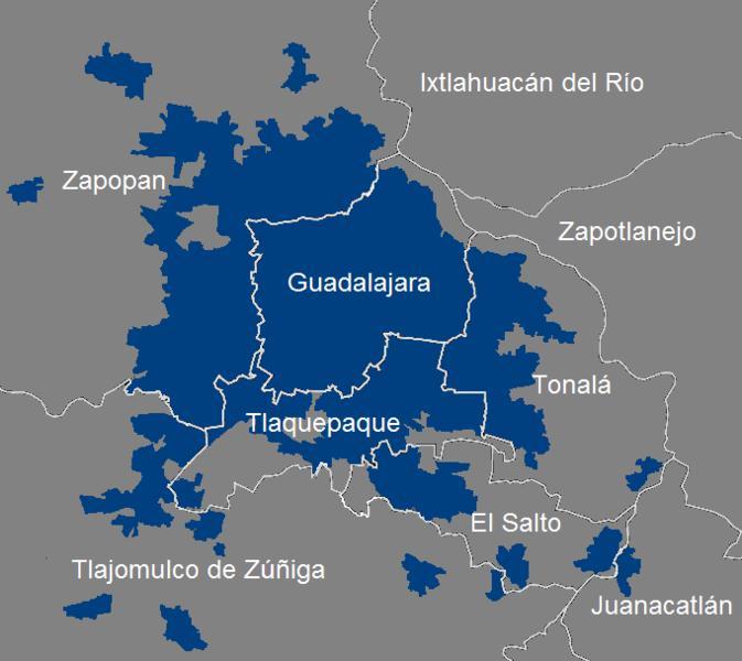 Ingresos Municipales: Ingresos por tipo de origen El presupuesto de la ZMG representa un 13% del presupuesto de Jalisco en el 2009.