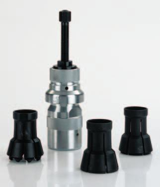 Extractor especial 64 Para rodamientos radiales (rígidos de bolas, oscilantes de bolas, de rodillos cilíndricos, de rodillos cónicos y oscilantes de rodillos); indicar el fabricante del rodamiento.