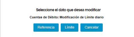 Cuentas en pesos - Modificación del límite de transferencias inmediatas - on line 1 2 Deberás hacer click en el botón Editar Luego hacer