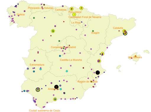 ESPAÑA: PROYECTOS Proyectos EIPSCC: proyectos medibles, desarrollados por consorcios conformados por distintos países europeos y que se financian a través de Fondos FEDER 20 proyectos EIPSCC 28