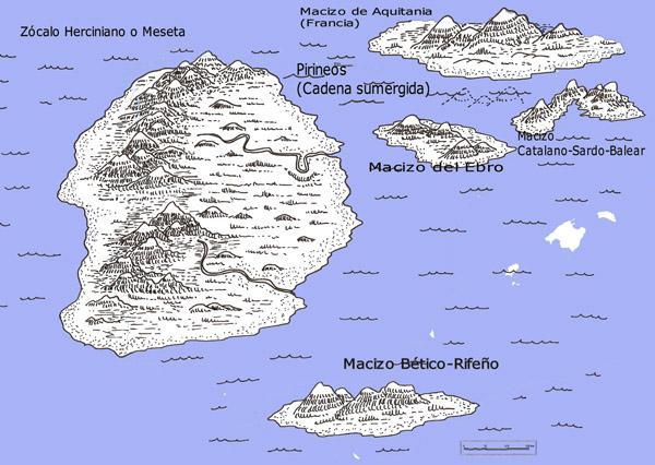 Submeseta Sur, los Montes de Toledo y Sierra Morena.