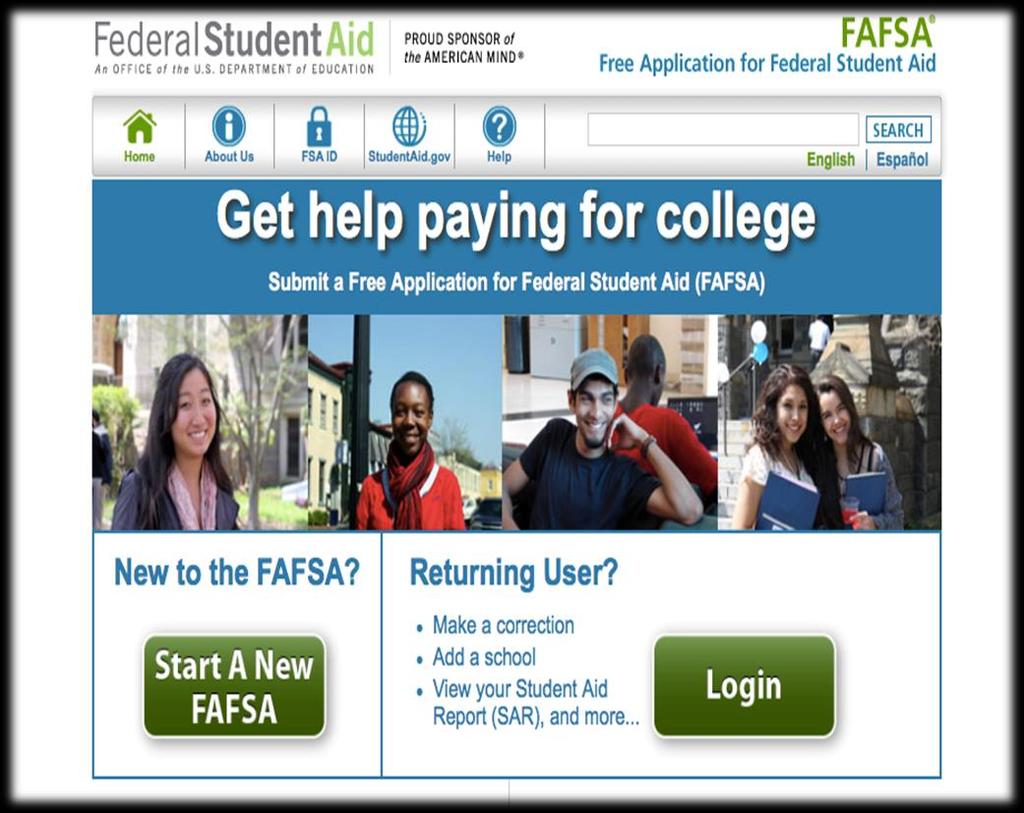 FASFA Solicitud Gratuita de Ayuda Federal para Estudiantes A. Solicite el ID de FSA: Ahora (tanto el tutor como el estudiante) mantenga la contraseña en un lugar seguro.