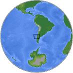 Epicentro del sismo M = 8.8 (Modificado de http://earthquake.usgs.