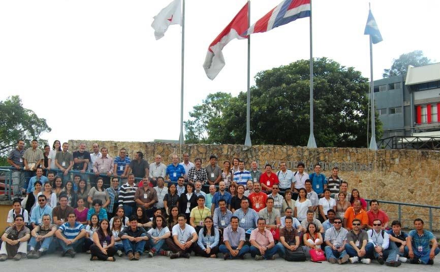 Perú, noviembre de 2010 112 participantes, 13 países UNA, Costa Rica, agosto de 2011 116