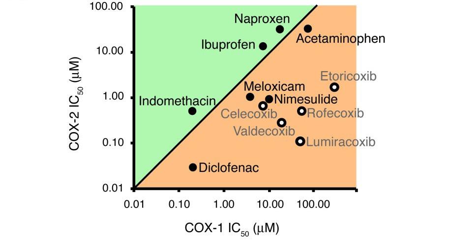 Espectro de selectividad para los inhibidores de COX Tilo Grosser, Susanne Fries, Garret A.