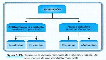 5. Teorías de la atribución (VII) 5.5 Teoría de la acción razonada de Fishbein y Ajzen (1975).