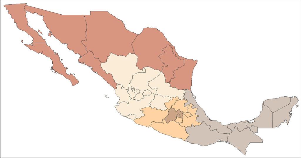 PÁGINA 8/14 ANÁLISIS REGIONAL REGIÓN NORTE,,,, Nuevo León,, y conforman la Región Norte del país, la cual aportó el 25.9% al total de la economía y contribuyó con 0.