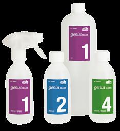 178_179 Genius-Clean Línea de productos adecuados para la limpieza y el óptimo mantenimiento de los equipos de RO doméstica, fuentes refrigeradoras y descalcificadores.