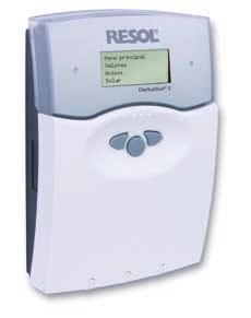 DeltaSol E El termostato DeltaSol E integra un calorímetro y ofrece la posibilidad de gestio nar sistemas complejos equipados con máximo 4 circuitos de calefacción sensibles a las influencias