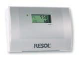 Termostatos para sistemas de energía solar Accesorios del termostato DeltaSol E Caudalímetro El V40 RESOL (consulte también la página 54) es un instrumento de medición equipado con un emisor de