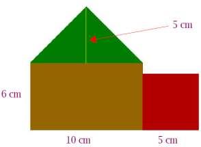 9. PROBLEMAS Y EJERCICIOS DE CÁLCULO DE ÁREAS Y PERÍMETROS Ejemplo: Calcular el área y el perímetro del siguiente triángulo (los datos están en cm) b h