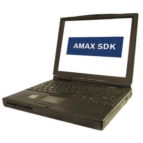 La programación se pede realizar con teclados AMAX de texto, LCD o LED, o a través del software de programación