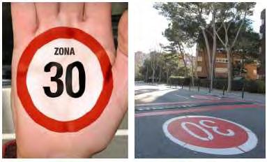 IMPLANTACIÓ DE ZONES 30 A BARCELONA La primera "zona 30" de la ciutat es va crear al juny de 2006 al districte de Sant Andreu,es va comprovar que passat un any de la seva implementació