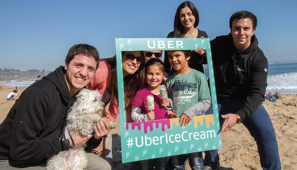 UBER #UberIceCreamViña EL DESAFÍO Por tercer año consecutivo en Chile y por primera vez en