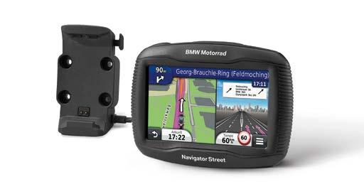 El dispositivo GPS BMW Motorrad Navigator V ofrece, por ejemplo, una pantalla de 5 pulgadas, memoria flash de 8 GB, tecnología Bluetooth y Smartphone Link (opcional) para recibir información sobre