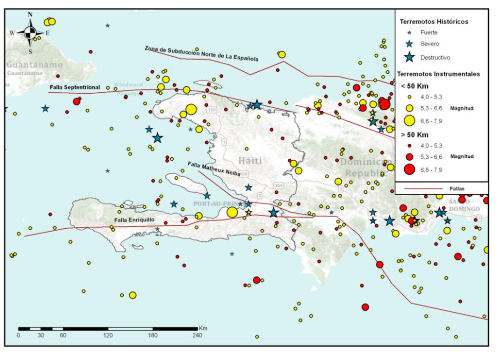 PELIGROSIDAD - CATÁLOGO Catálogo Sísmico del Proyecto Fuentes Histórico: 81 sismos ocurridos desde 1562 con M