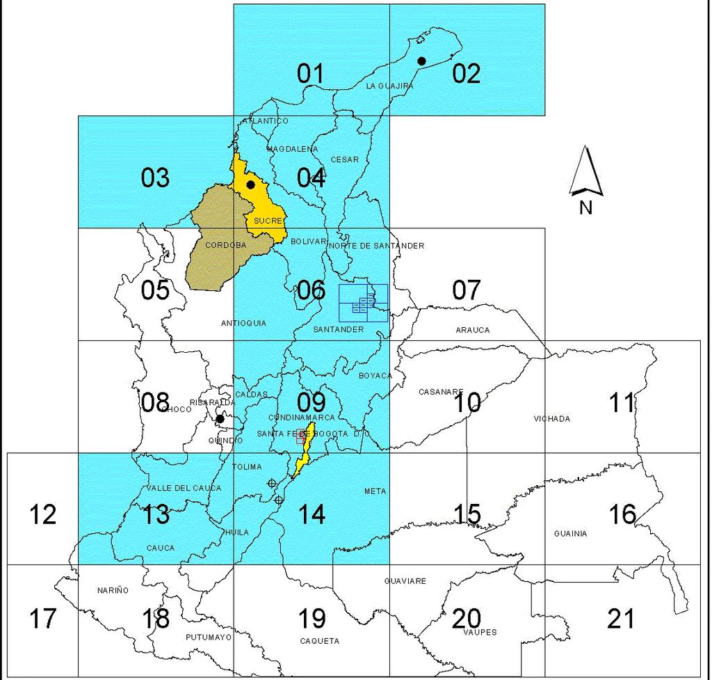 Recursos Hídricos Subterráneos, en cinco regiones del país (San Andrés, Valle del Cauca, Sucre, La Guajira y Risaralda); bajo la perspectiva de prestar la asesoría técnica necesaria para que se