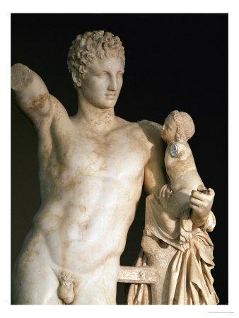 Hermes y Dionisos:detalle
