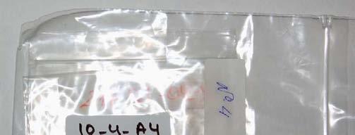 M-10-4-A-4 Masa blanquecina seca contenida en una bolsa etiquetada 216-Q1-04-4, dentro de otra bolsa etiquetada Nº 4, con un peso bruto de 7,0 gramos, situada, junto a las bolsas que contienen las