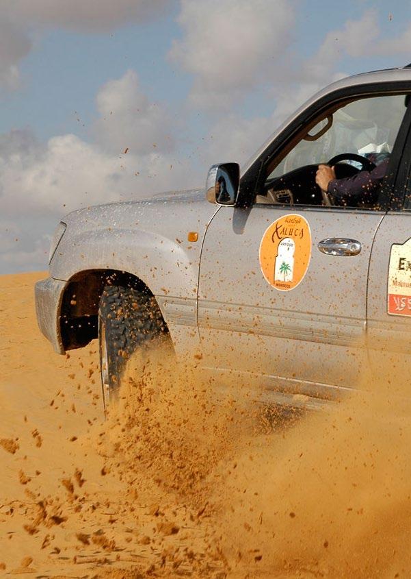 SÁBADO 31 DE MARZO Hoy será un día de Desierto Total. Recorreremos una de las pistas que utilizaban en el Rally Dakar, visitando poblados y nómadas del desierto.