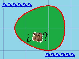 32 Matemáticas III (GITI, 2016 2017) Ejercicio 12. La figura representa la isla en la que el pirata Morgan escondió el tesoro.