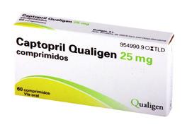 706637 1000 mg / 880 UI 30 comprimidos eferv L S 5,08 7,93 CAPTOPRIL (CAPOTEN ) 954990 25 mg 60