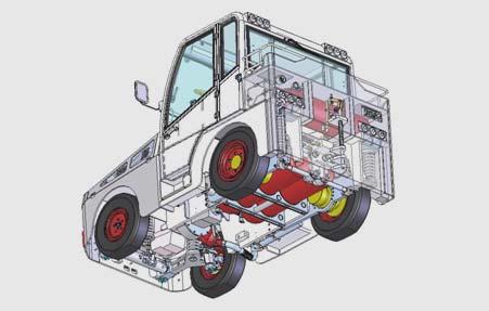 Tractor de equipajes TG-5006 CNG Cumple con normativa E. E. V. Motor: IVECO 8149.03 CNG SOFIM Potencia 65 kw.